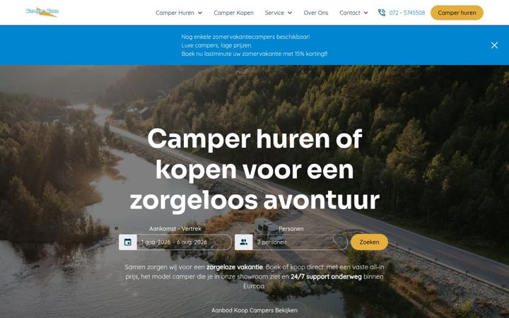 Screenshot of campercasa.nl