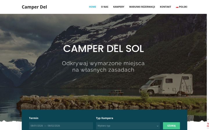 Skærmbillede af camperdelsol.pl