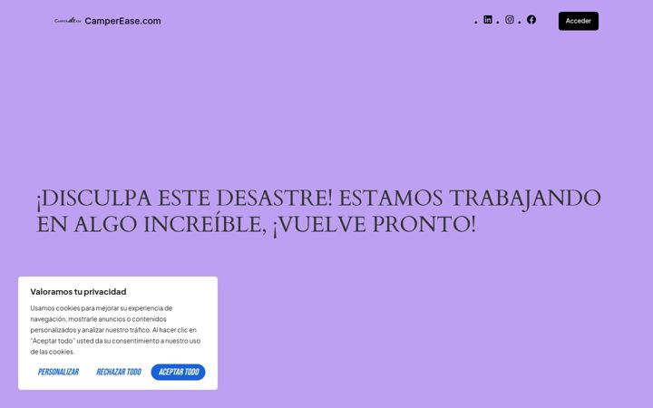 Screenshot of camperease.com