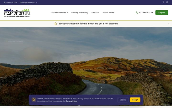 Screenshot of camperfun.co