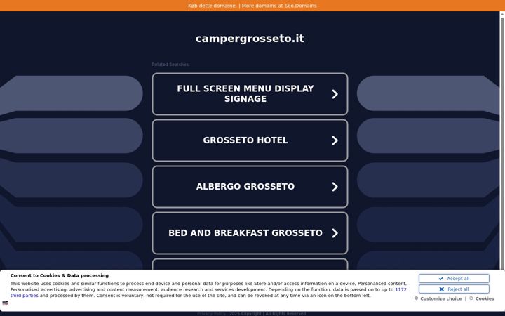 Screenshot of campergrosseto.it