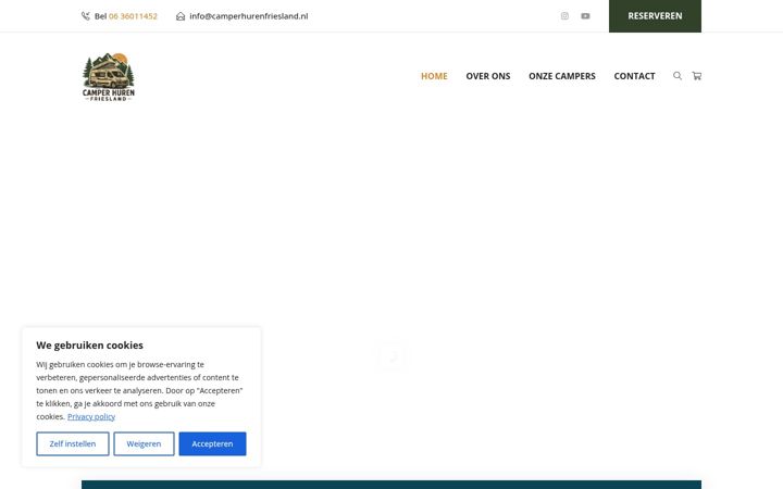Screenshot von camperhurenfriesland.nl