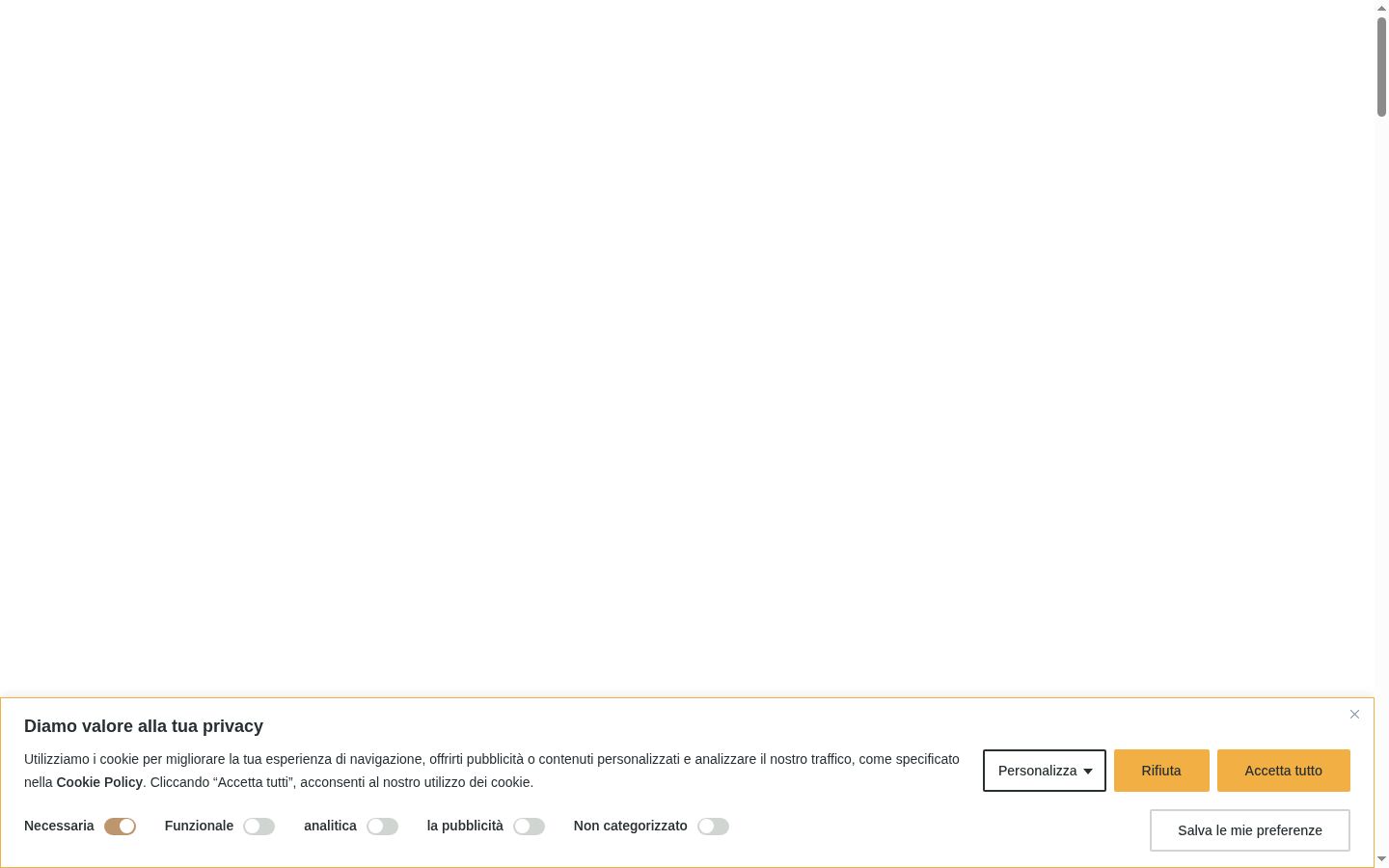 Zrzut ekranu banera zgody wyświetlanego przed jakąkolwiek interakcją