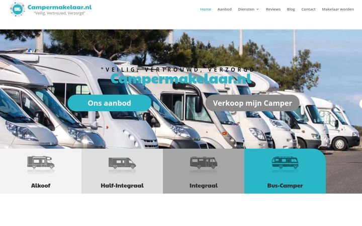 Screenshot von campermakelaar.nl