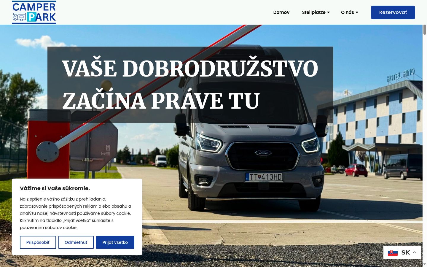 Sutikimo reklamjuostės, rodytos prieš bet kokią sąveiką, ekrano kopija
