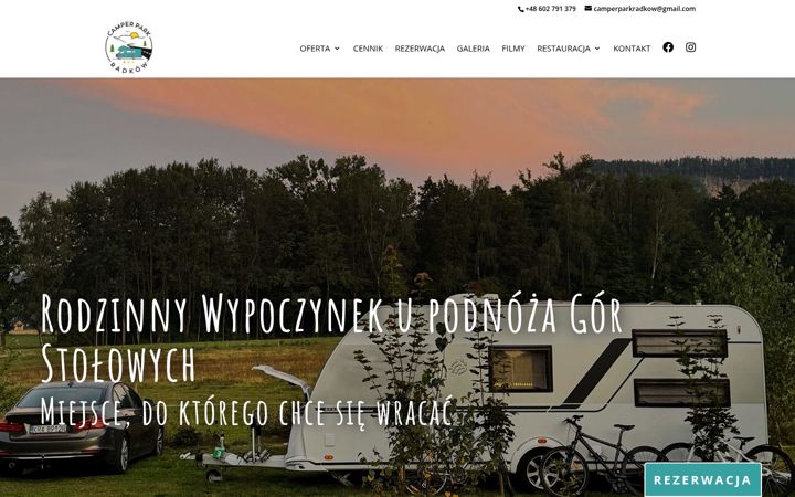 Screenshot ta' camperparkradkow.pl