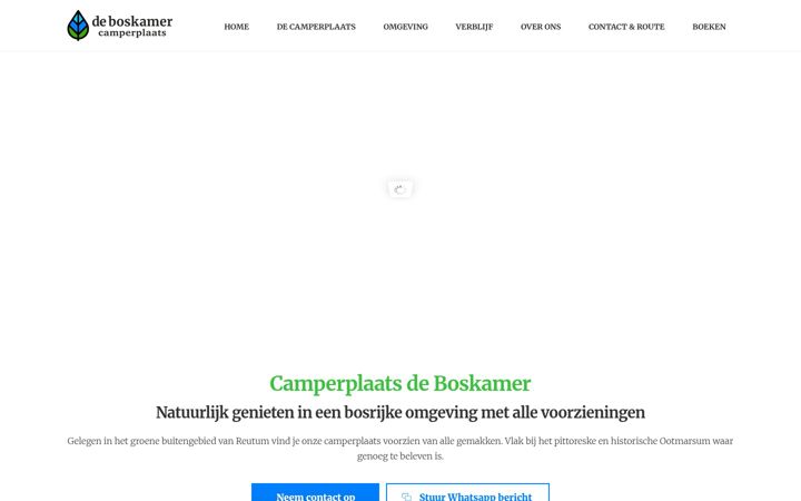 Képernyőkép: camperplaatsdeboskamer.nl