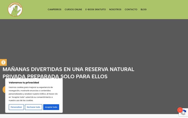 Screenshot of camperros.es
