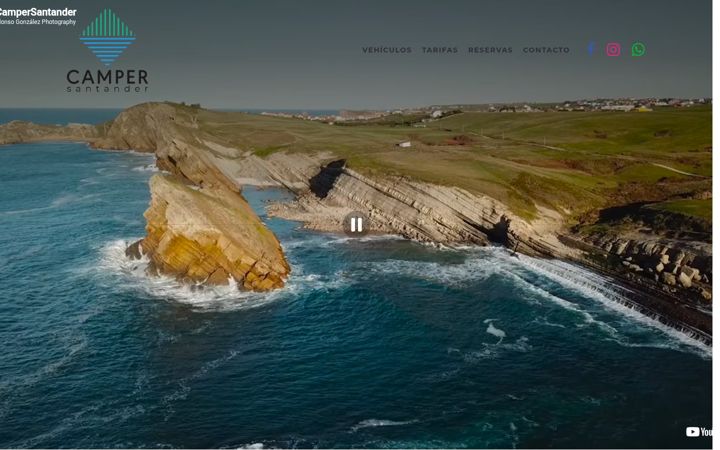 Screenshot of campersantander.es