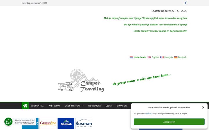 Screenshot di campertraveling.nl
