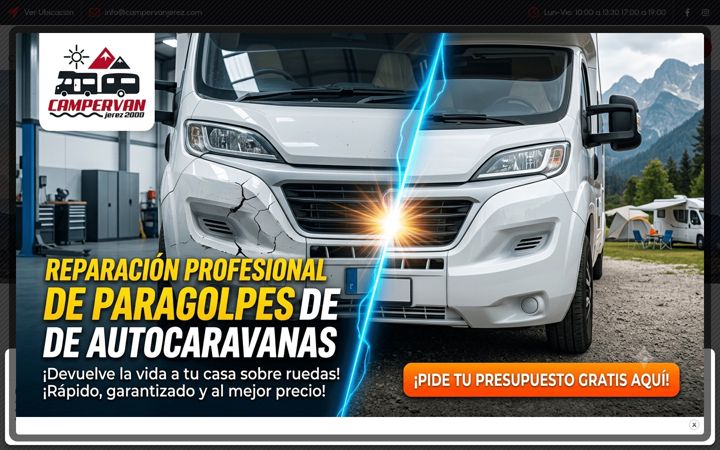 Screenshot of campervanjerez.com