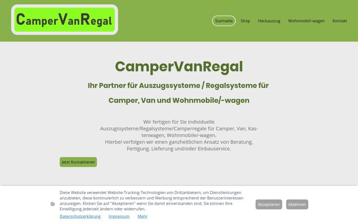 Screenshot of campervanregal.de