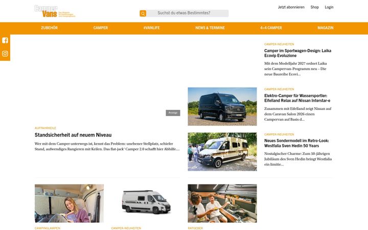 Screenshot του campervans.de