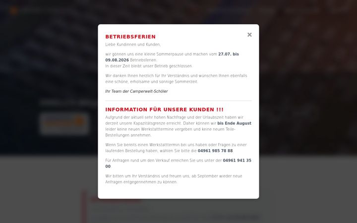 Screenshot of camperwelt-schoeler.de