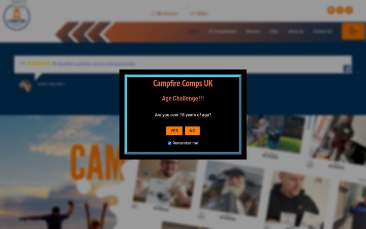 Screenshot of campfirecomps.co.uk