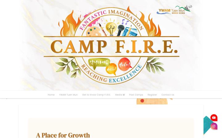Screenshot of campfirehk.org