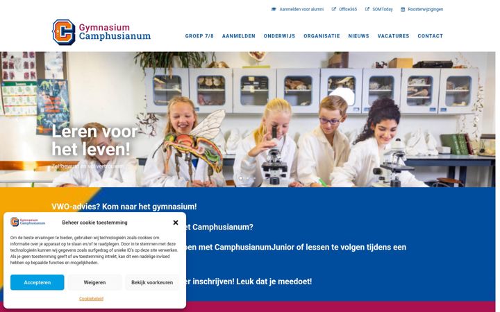 Screenshot di camphusianum.nl