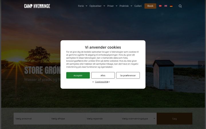 Screenshot of camphverringe.dk