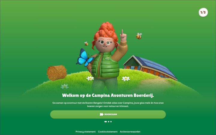 Screenshot of campina-avonturenboerderij.nl