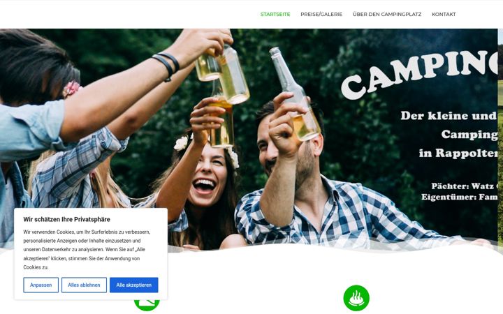 Screenshot of camping-4you.at