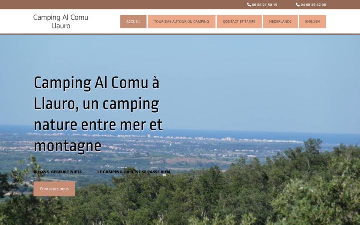 Screenshot of camping-al-comu.com