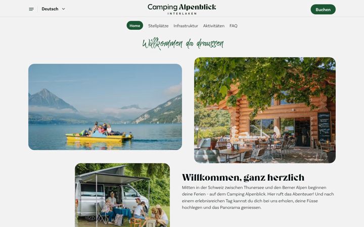 Screenshot of camping-alpenblick.ch