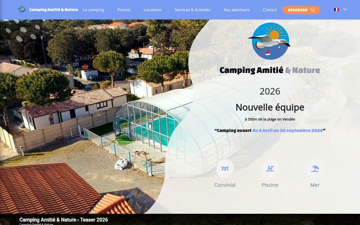 Kuvakaappaus sivustosta camping-amitie-nature.fr