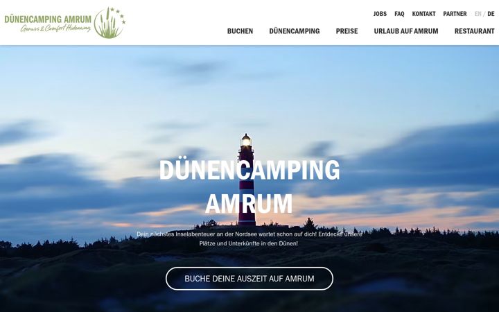 Screenshot του camping-amrum.de
