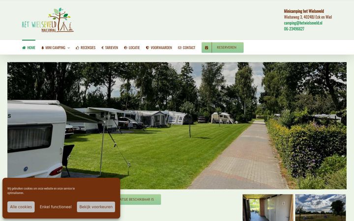 Screenshot di camping-betuwe-wielseveld.nl