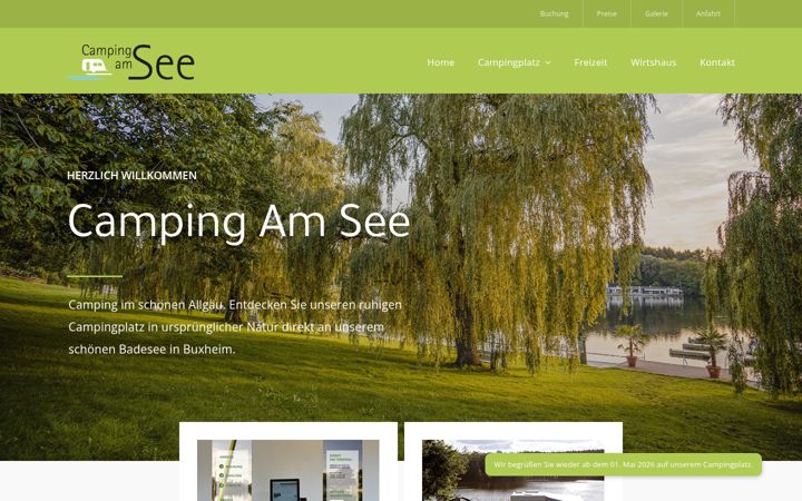 Screenshot of camping-buxheim.de