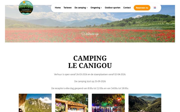 Screenshot of camping-canigou.com