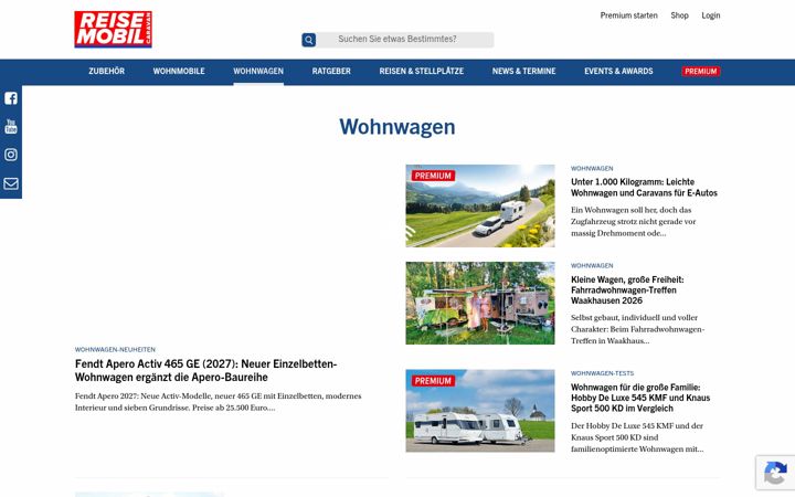 Screenshot of camping-cars-caravans.de