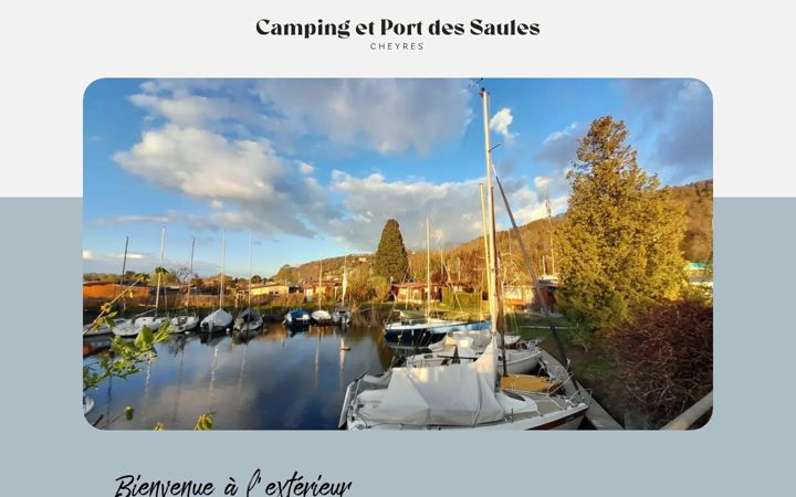 Screenshot of camping-cheyres.ch