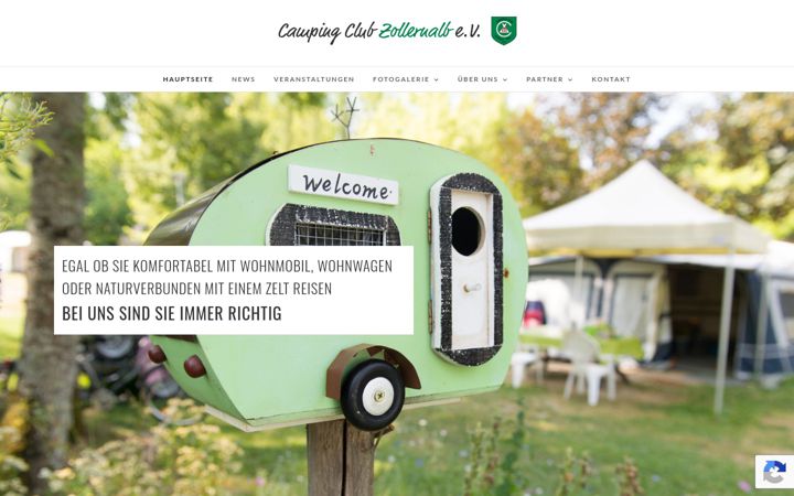 Screenshot of camping-club-zollernalb.de