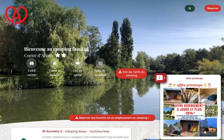 Zrzut ekranu camping-coeur-alsace.fr