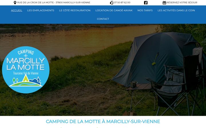 Screenshot of camping-de-la-motte.com