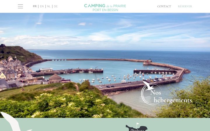 Screenshot of camping-de-la-prairie.fr