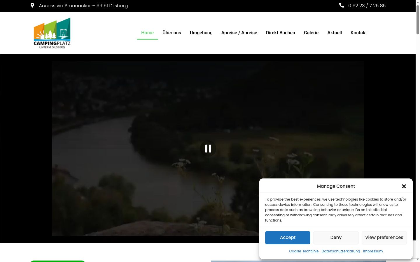 Screenshot tal-banner tal-kunsens muri qabel kwalunkwe interazzjoni