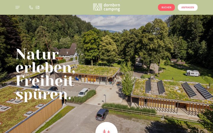 Screenshot of camping-dornbirn.at