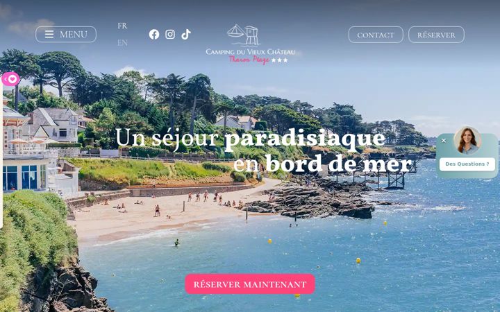 Screenshot of camping-duvieuxchateau.com