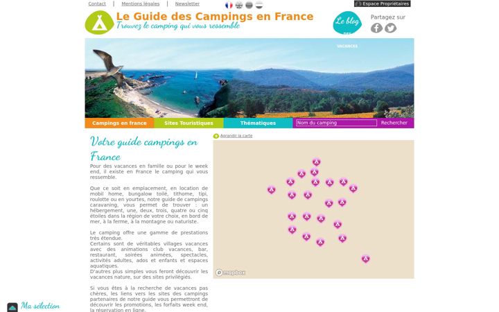 Screenshot of camping-enfrance.com