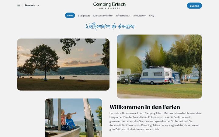 Screenshot of camping-erlach.ch