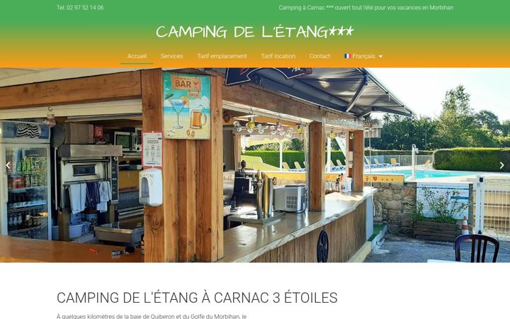 Zrzut ekranu camping-etang.fr