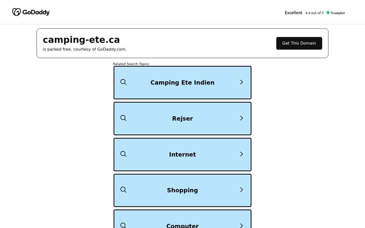 Screenshot of camping-ete.ca