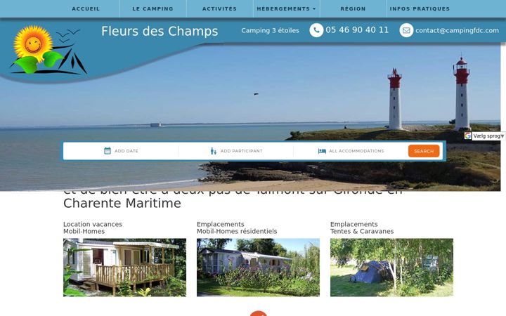 Screenshot of camping-fleurs-des-champs.fr