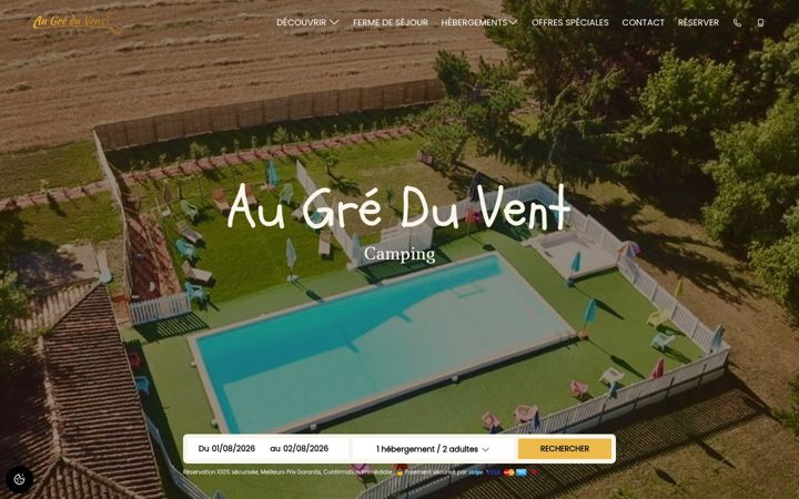 Screenshot of camping-greduvent.fr