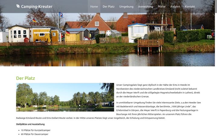 Екранна снимка на camping-idyll-kreuter.de