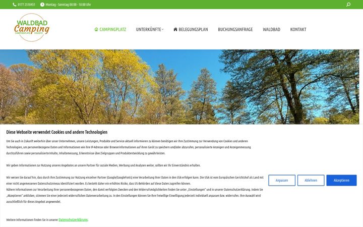 Screenshot του camping-in-colditz.de