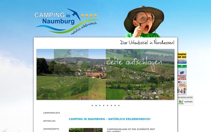 Screenshot of camping-in-naumburg.de