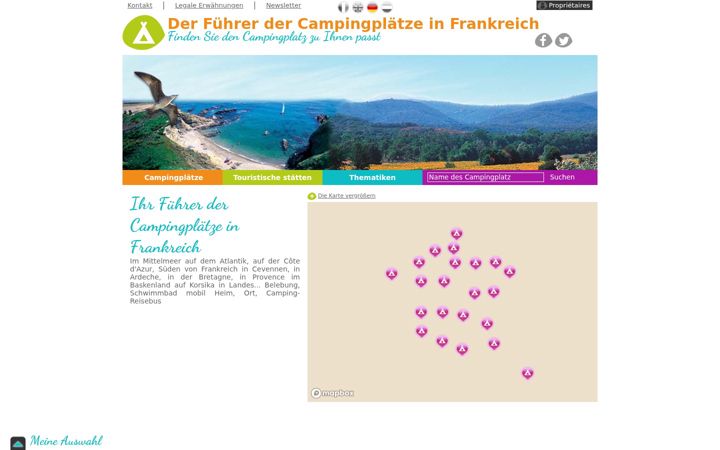 Screenshot of camping-infrankreich.com